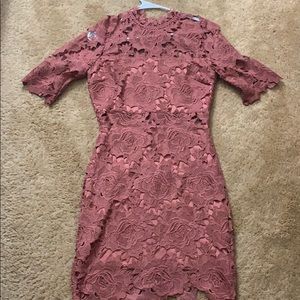 Vici Boutique Mauve lace dress